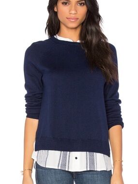 Joie Navy Layered Sweater